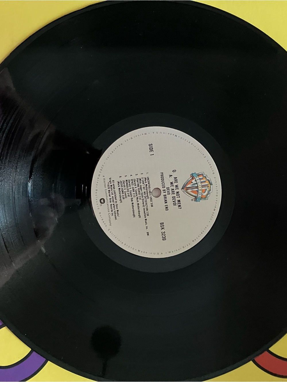 Vintage 1978 First Pressing Devo “Q:Are We Not Men? A:We Are Devo!” Vinyl - Picture 5 of 11